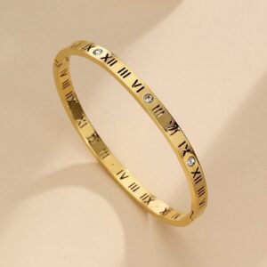 Roman numeral bangle
