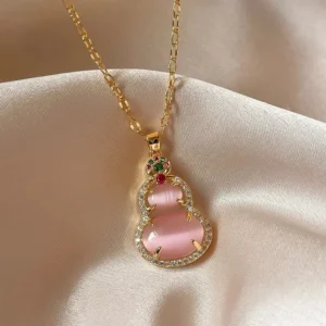 Pink Blossom Clover pendant