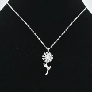 Crystal floral pendant