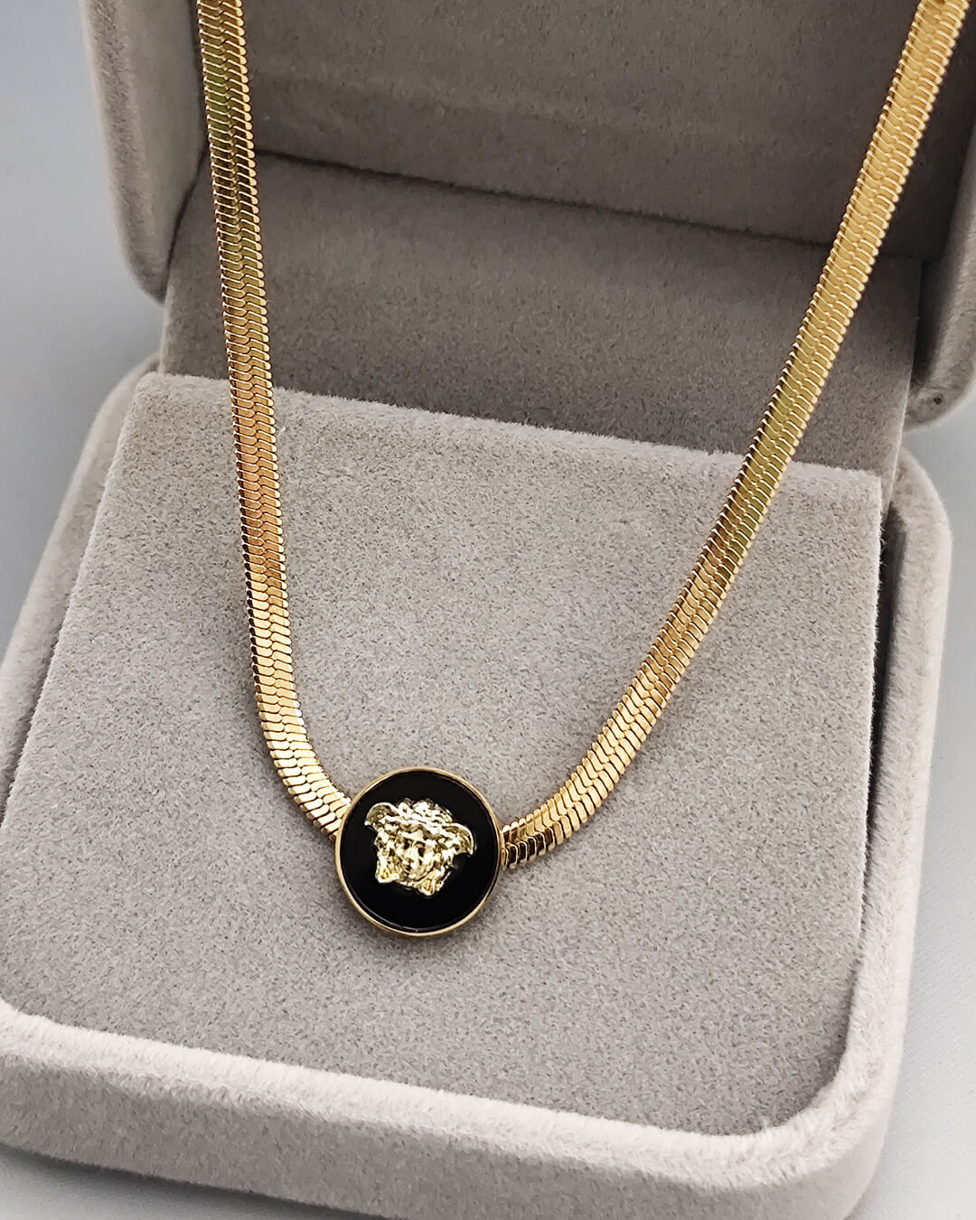 Black Medallion pendant